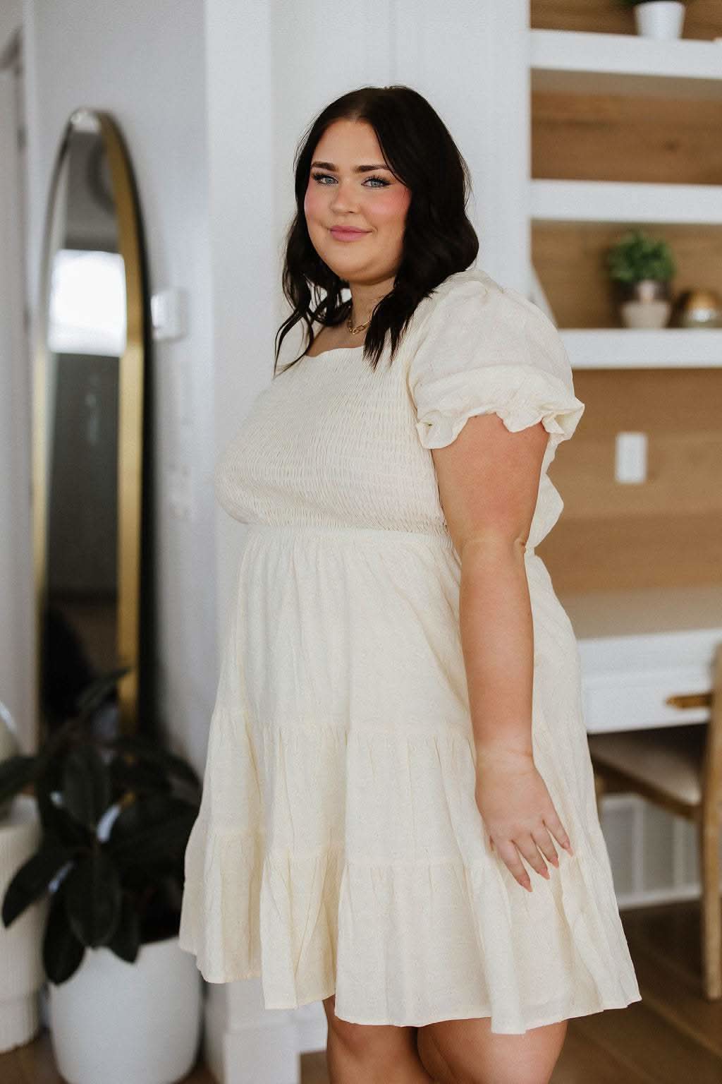 Cute Situation Square Neck Dress in - Dresses photo