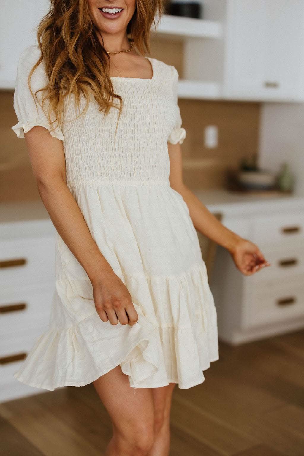 Cute Situation Square Neck Dress in - Dresses photo