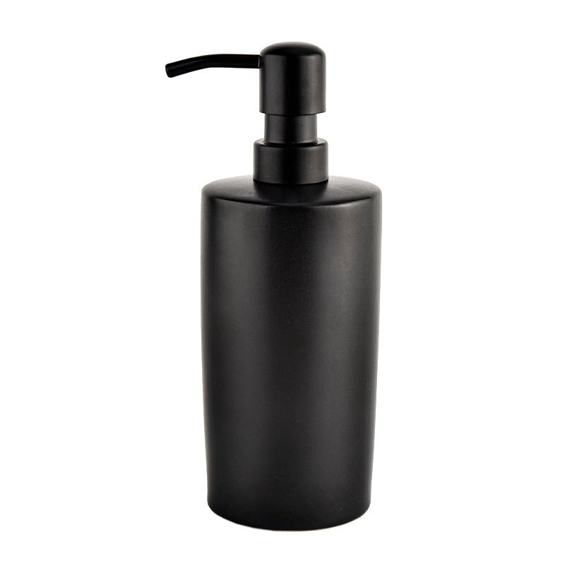 15oz Black Stoneware Hand Soap Dispenser in - Dispensers photo
