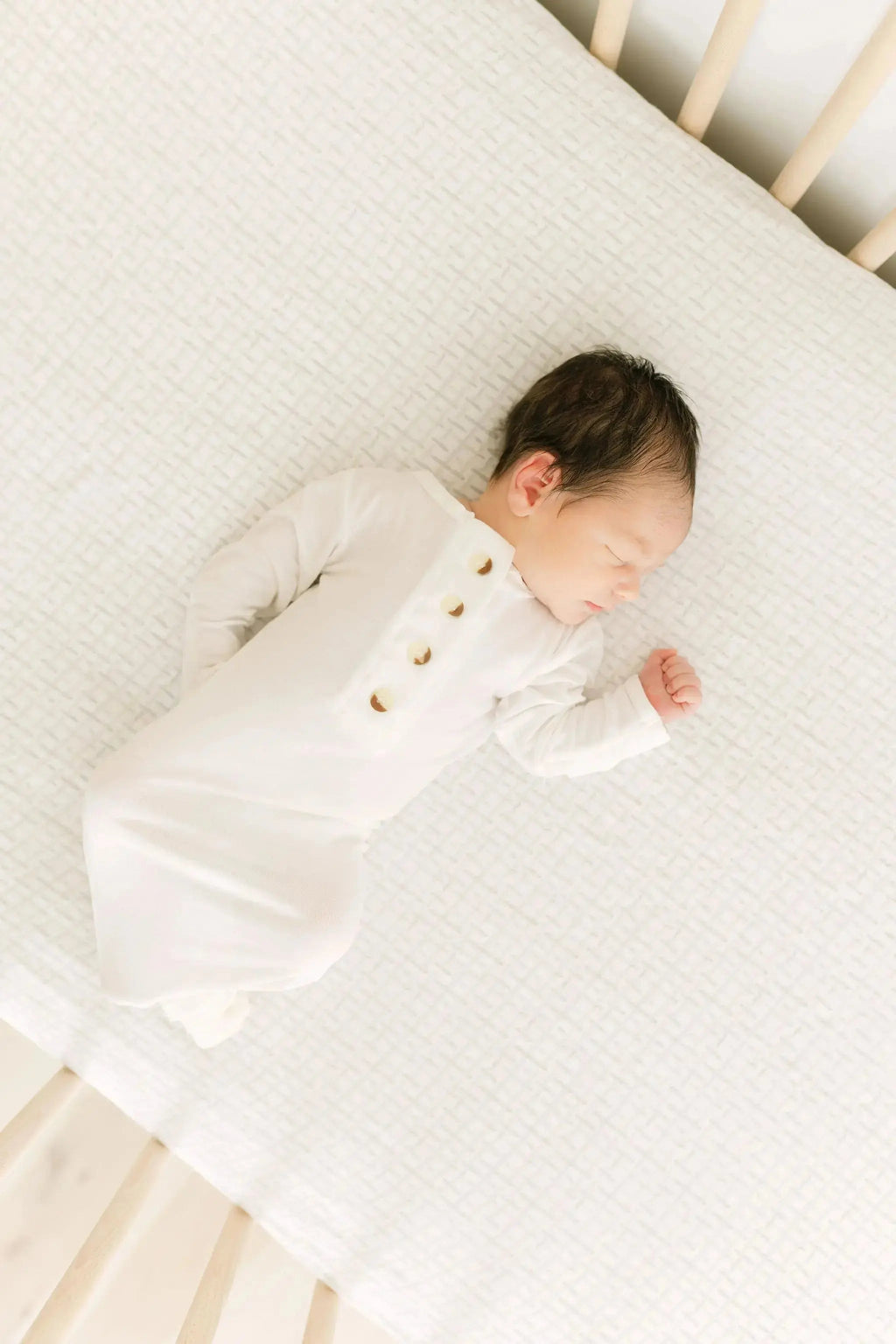 Knotted Baby Gown, Hat, Headband Set – Newborn Baby Girl Outfit - Dusty Rose in - Newborn Knotted Baby Gown Sets photo