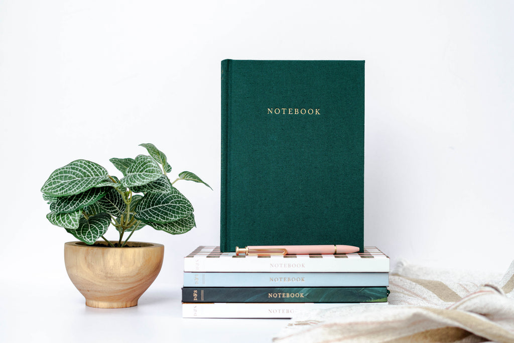 Blank Lined Journal: June Watercolors in Emerald - blank journal photo