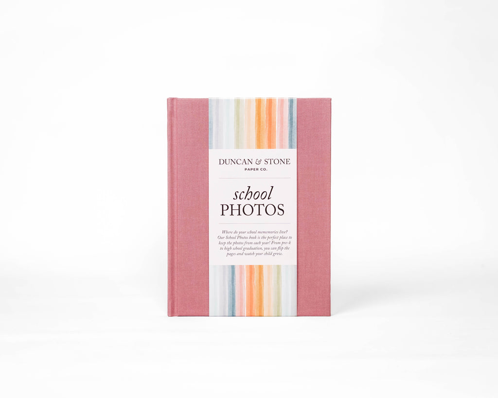Duncan & Stone Paper Co. School Photos Album in Mauve - photo