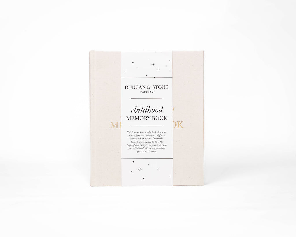 Duncan & Stone Paper Co. Childhood Memory Book in Cream - photo