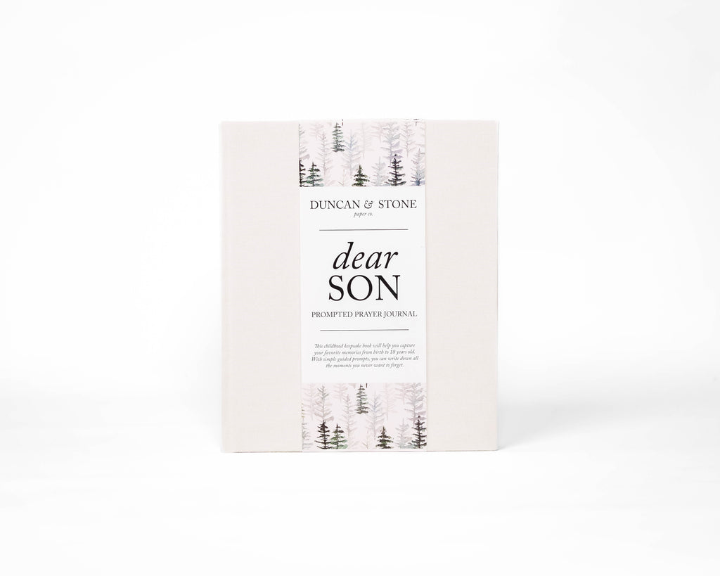 Dear Son: A Childhood Prayer Journal in Cream - Journal photo
