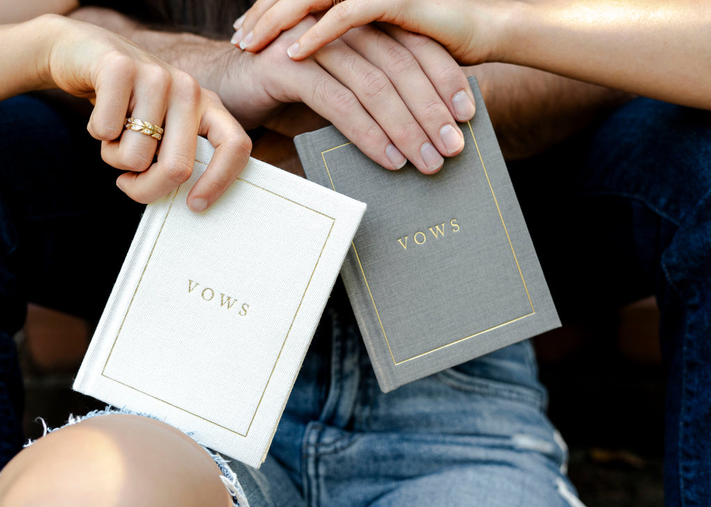 Duncan & Stone Co. Vow Books in Two Books: One of Each - Journal photo
