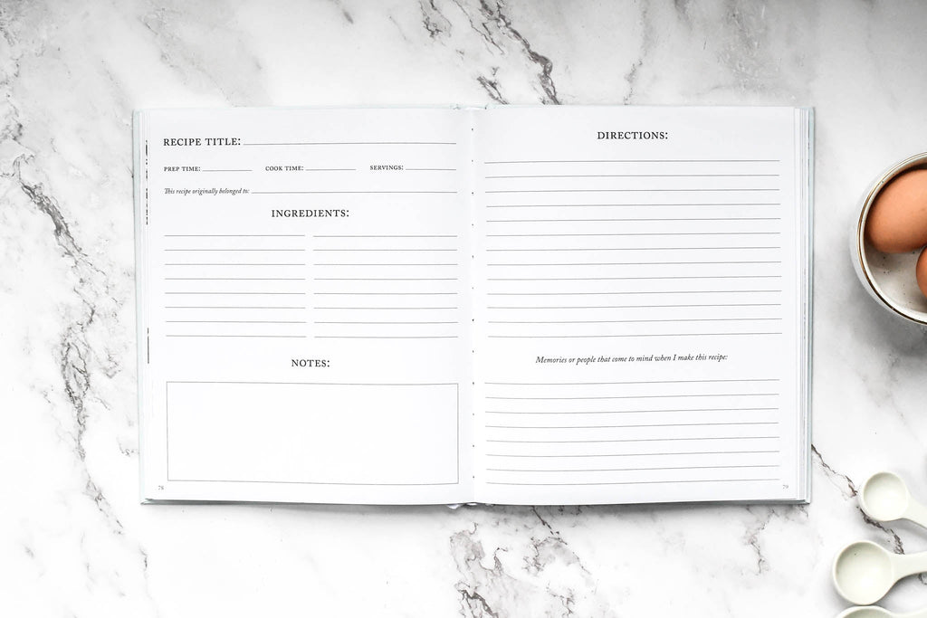 Duncan & Stone Family Recipe Book in - Journal photo