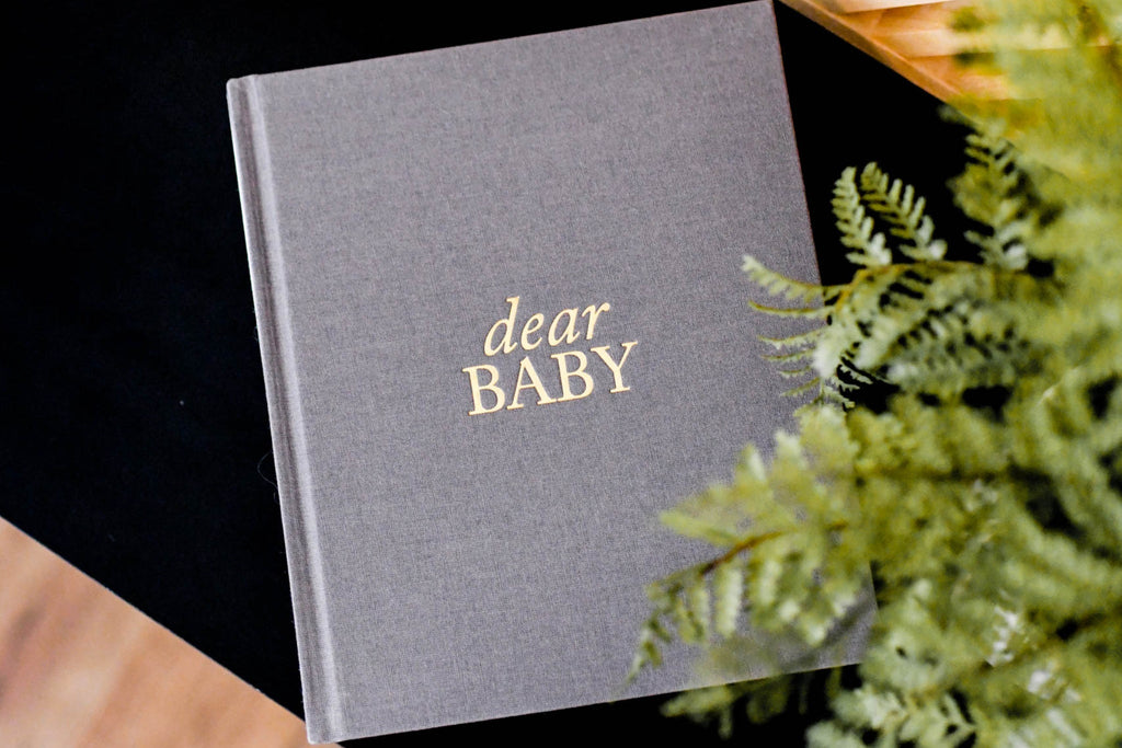 Duncan & Stone Dear Baby: Pregnancy Prayer Journal in Grey - Journal photo