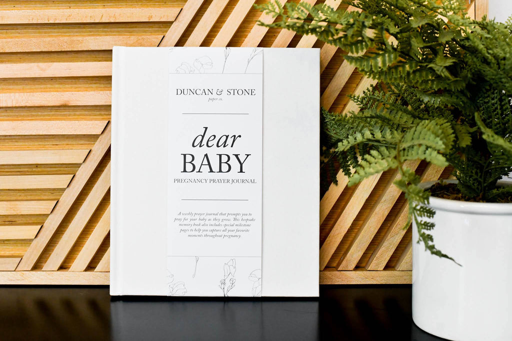 Duncan & Stone Dear Baby: Pregnancy Prayer Journal in - Journal photo