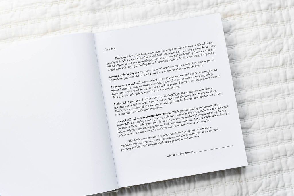 Dear Son: A Childhood Prayer Journal in - Journal photo