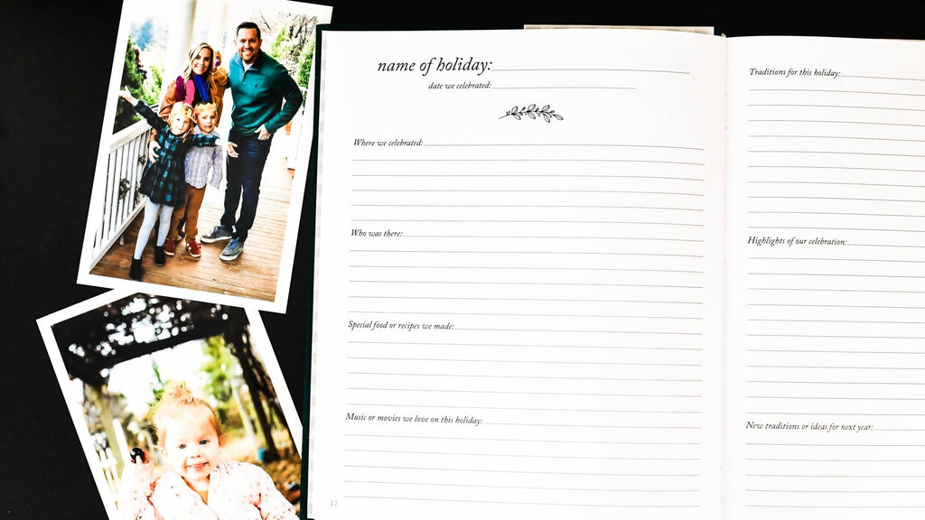 Duncan & Stone Holiday Memory Book & Family Keepsake in - Journal photo