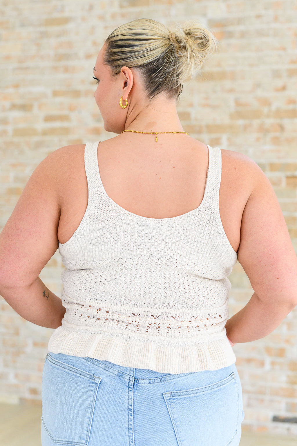 Day Dancing Ruffle Knit Tank Top in - Tops photo