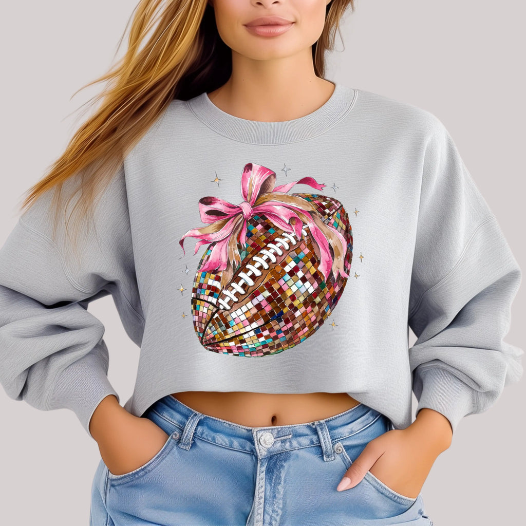 Disco Football in Grey Sweatshirt in - Womens photo