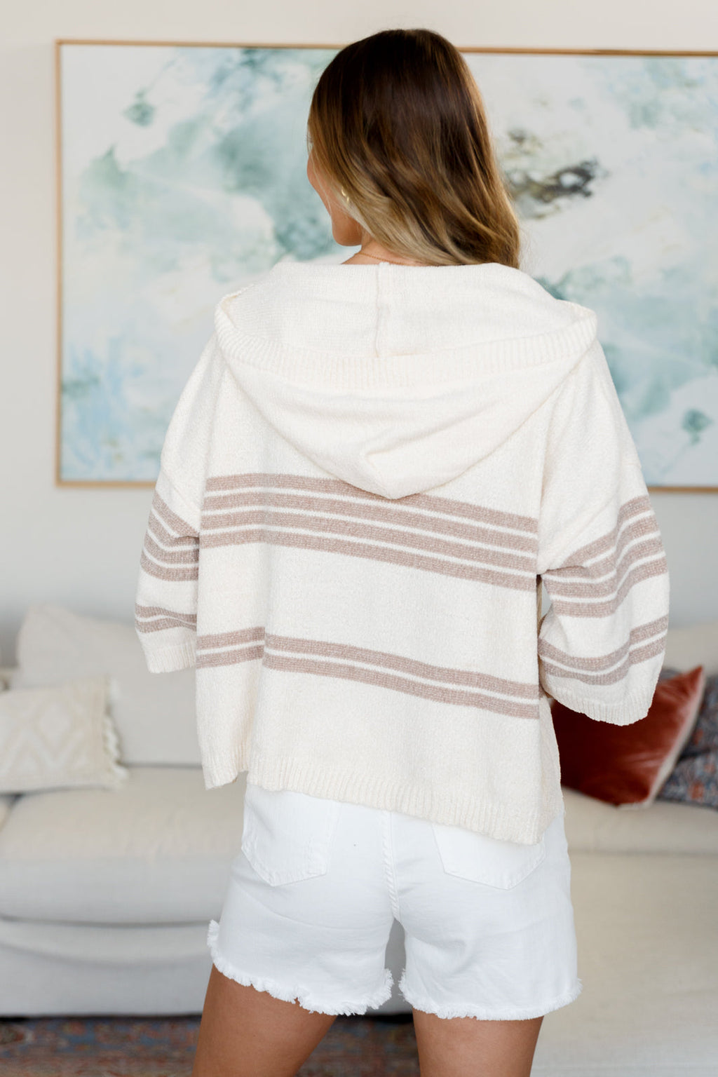 Don't Forget the Cold Foam Striped Hoodie in - Tops photo