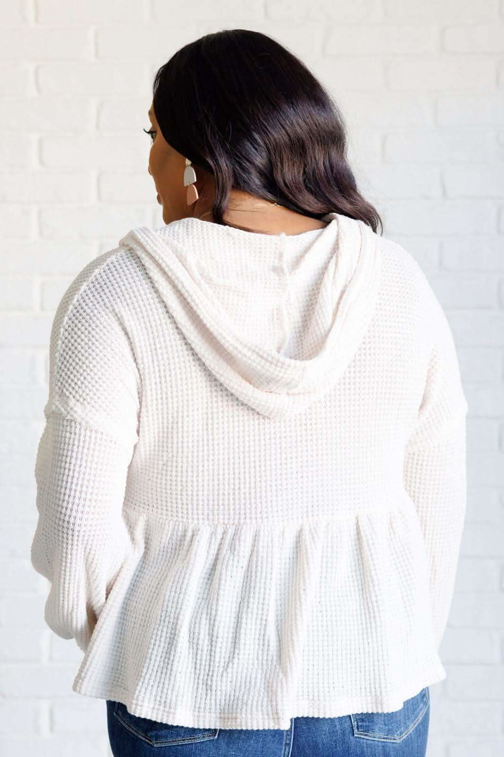 Don't Waffle About Waffle Knit Hoodie - SwagglyLife Home & Fashion