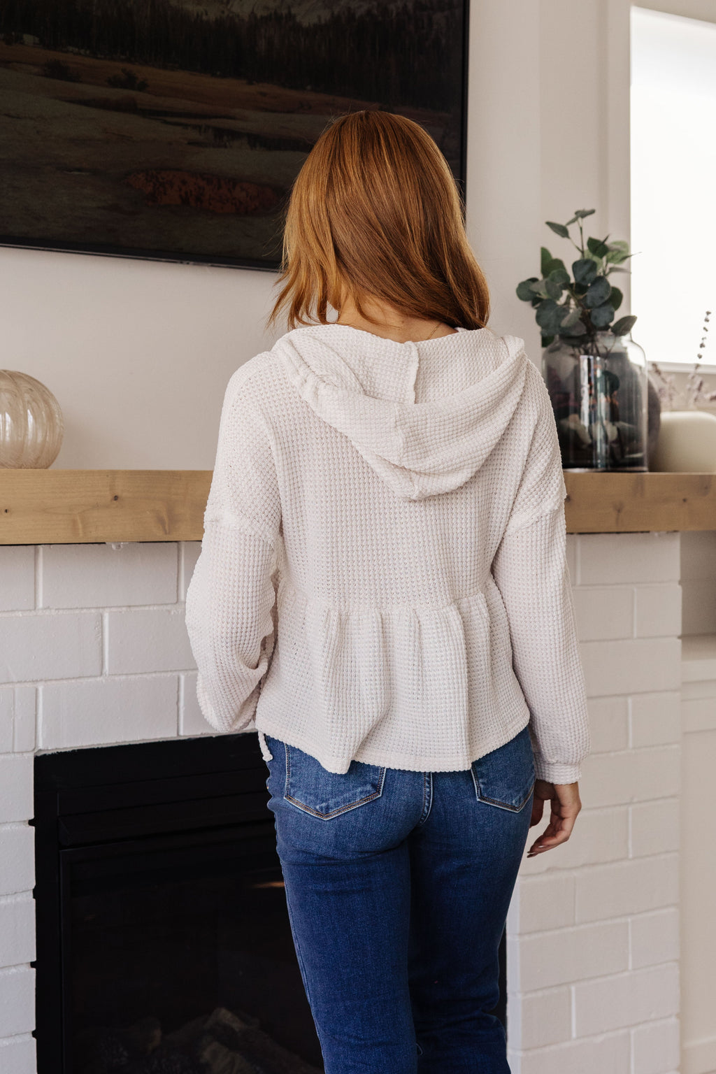 Don't Waffle About Waffle Knit Hoodie in - Tops photo