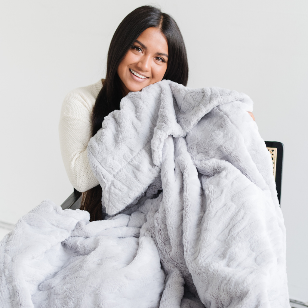 PATTERNED FAUX FUR XL THROW BLANKETS in - photo