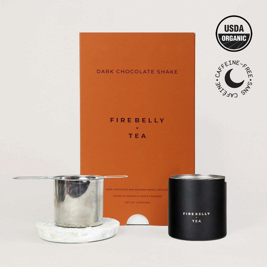 FIREBELLY TEA Down Time Essentials in Dark Chocolate Shake - Tea photo