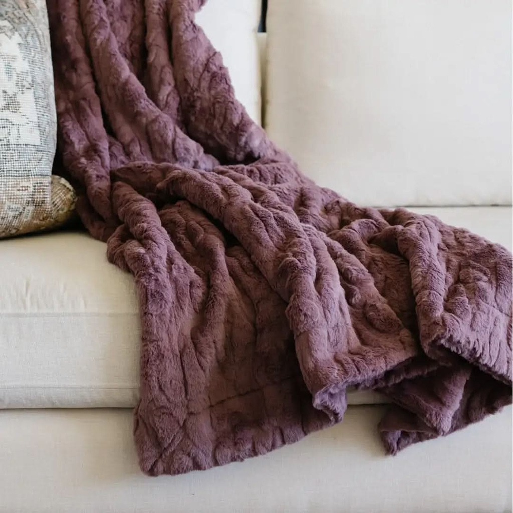Saranoni Patterned Faux Fur Throw Blankets - SwagglyLife Home & Fashion