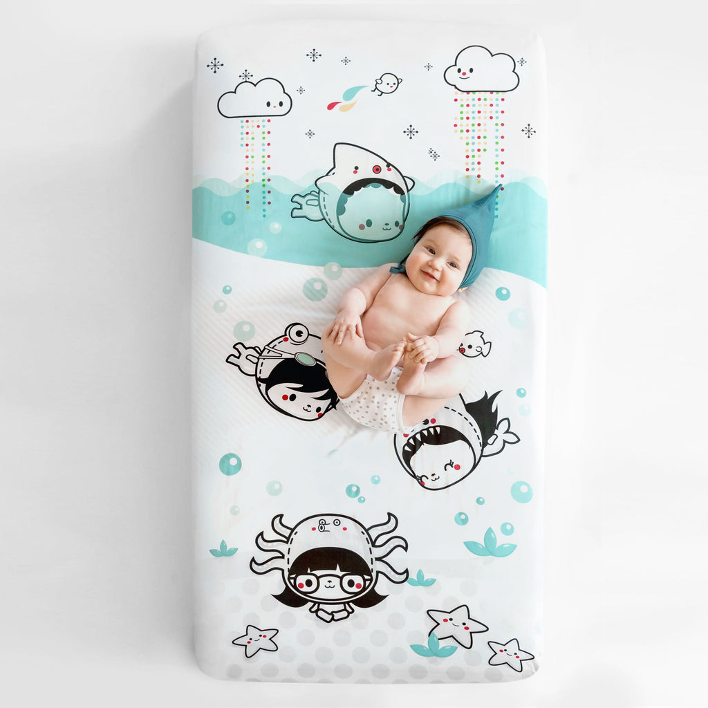Dive In Organic Standard Size Crib Sheet in Organic US Standard crib size - Crib sheets photo
