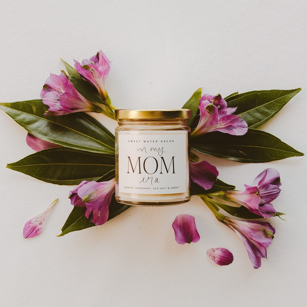 In My Mom Era Soy Candle - Clear Jar - 9 oz (Wildflowers and Salt) in - Candles photo