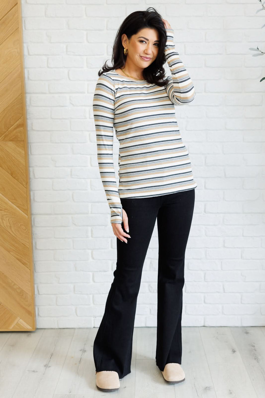 East Coast Breeze Striped Top in - Tops photo