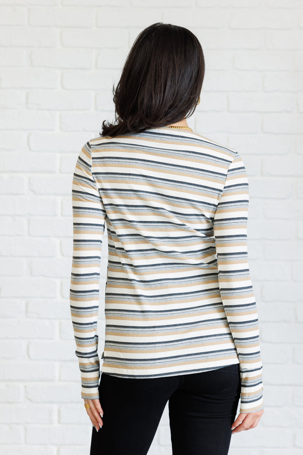 East Coast Breeze Striped Top in - Tops photo