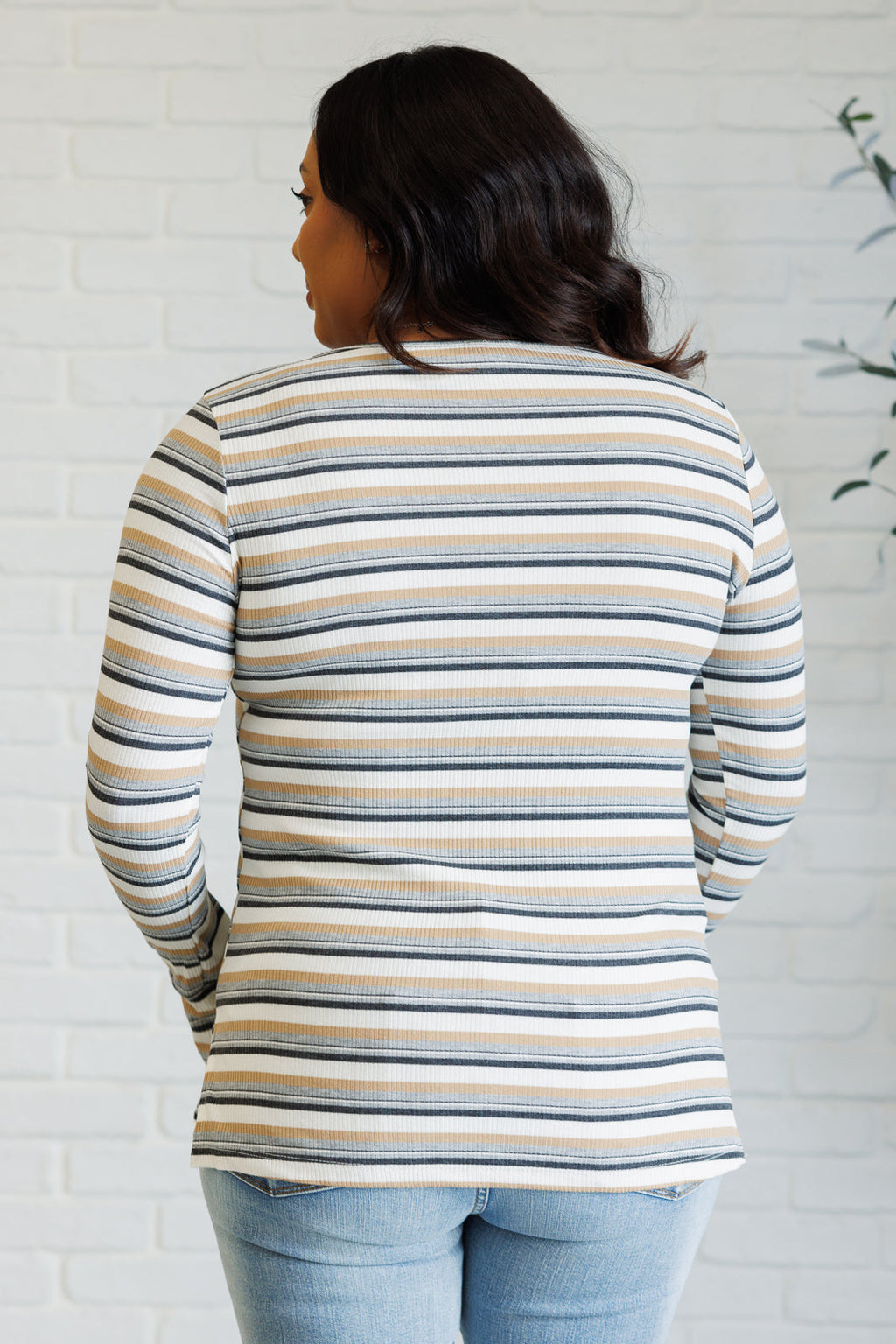 East Coast Breeze Striped Top in - Tops photo