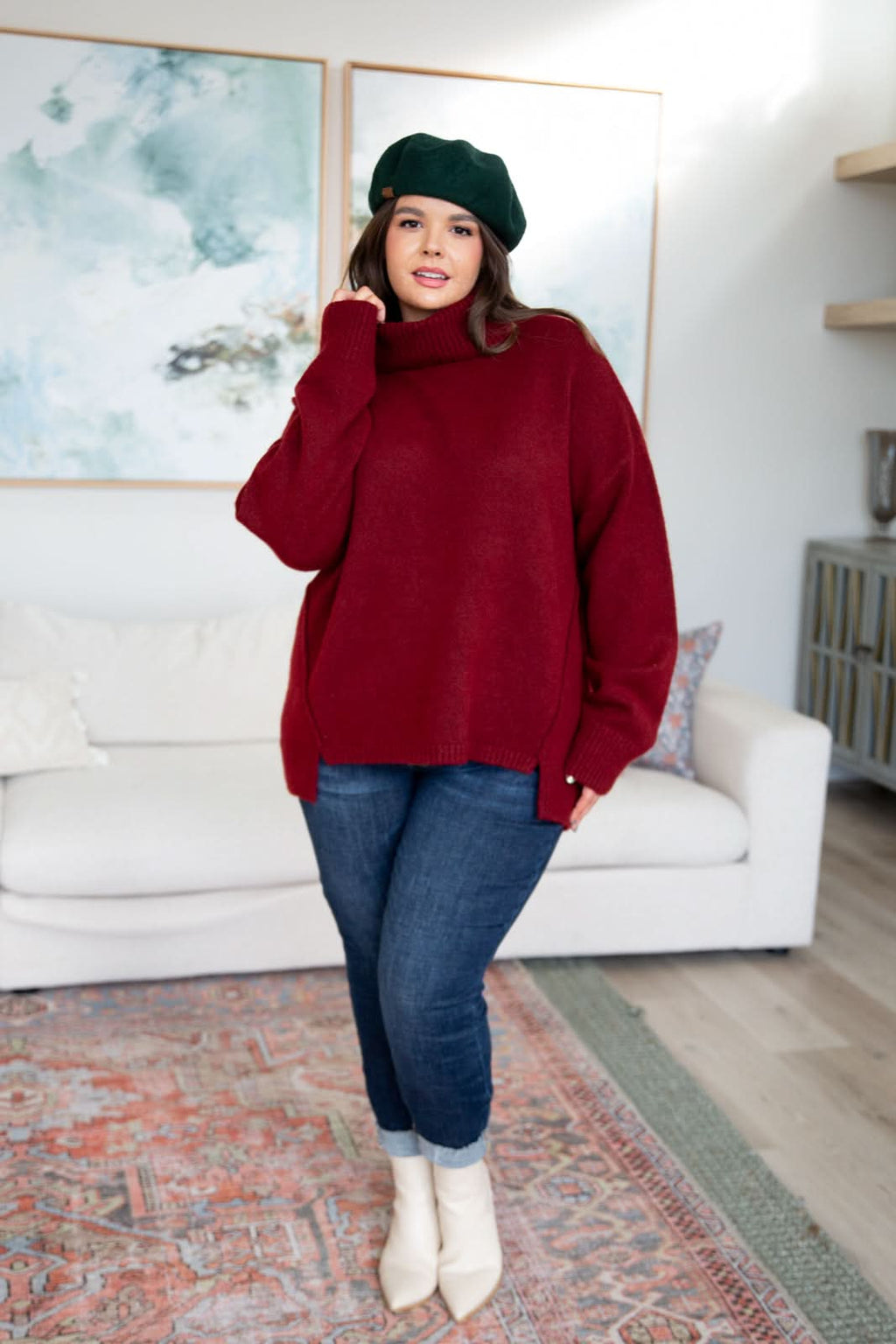 Envelop Me Turtleneck Sweater in - Tops photo