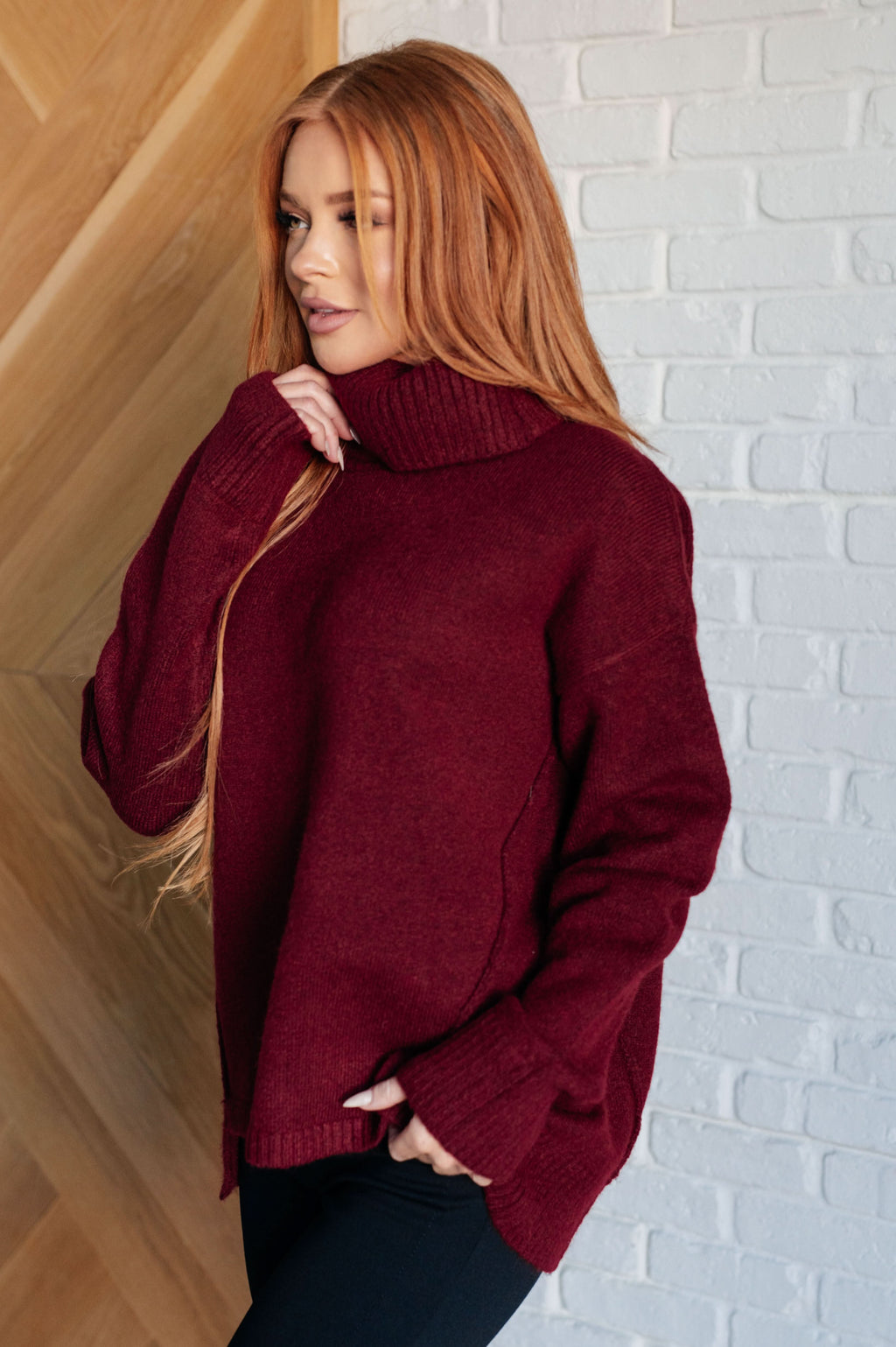 Envelop Me Turtleneck Sweater in - Tops photo