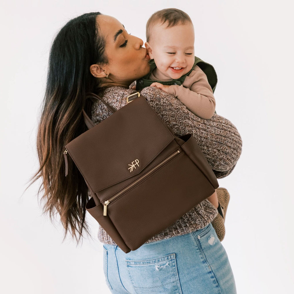 Freshly Picked Espresso Mini Classic Diaper Bag II in - Mini Classic Diaper Bag II photo