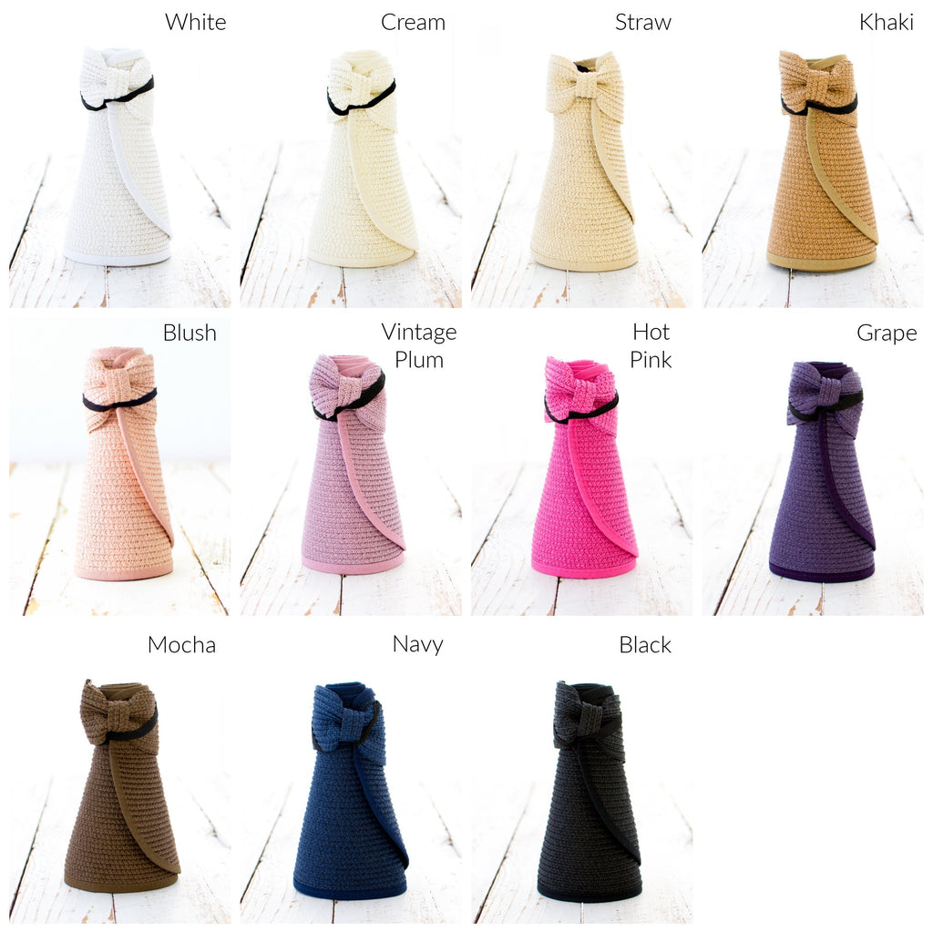 Foldable Wide Brim Bow Visor in - Sun Visor photo