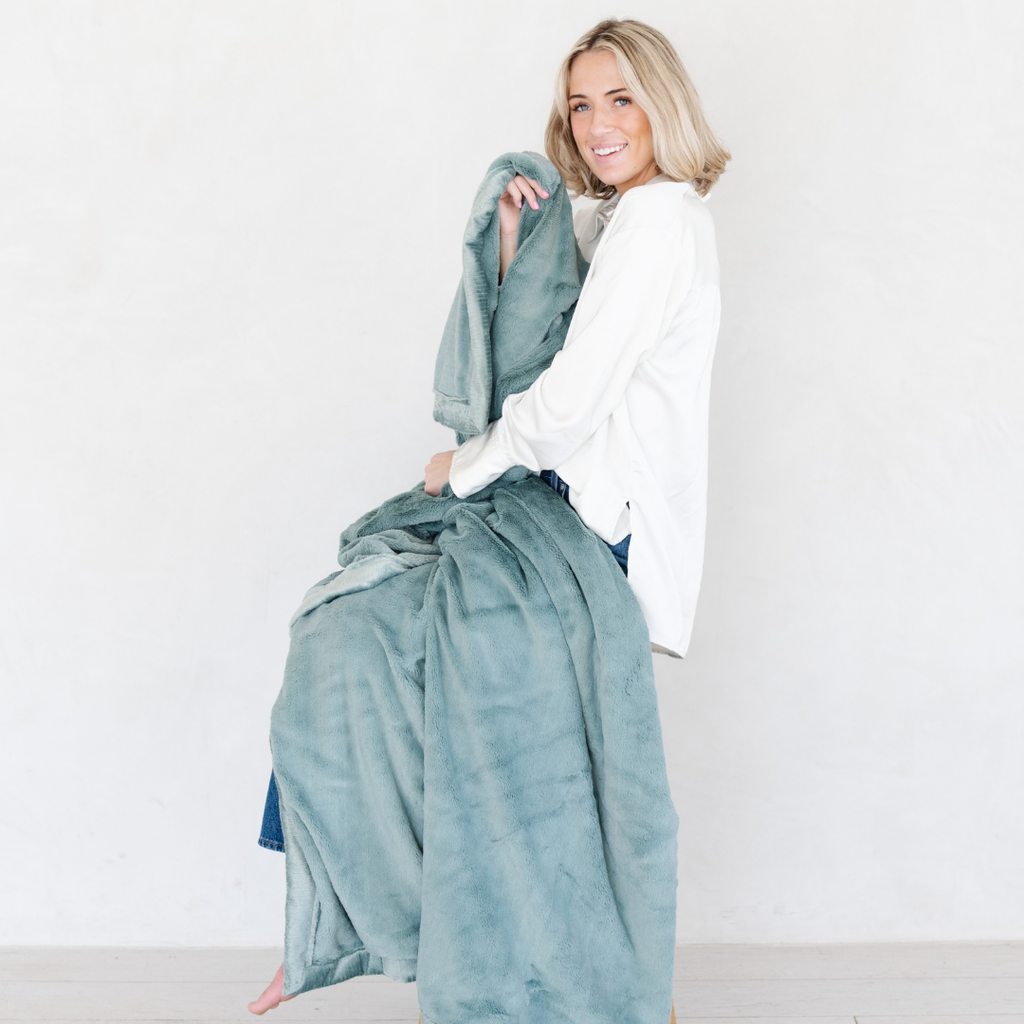 LUSH XL BLANKETS in Eucalyptus - photo