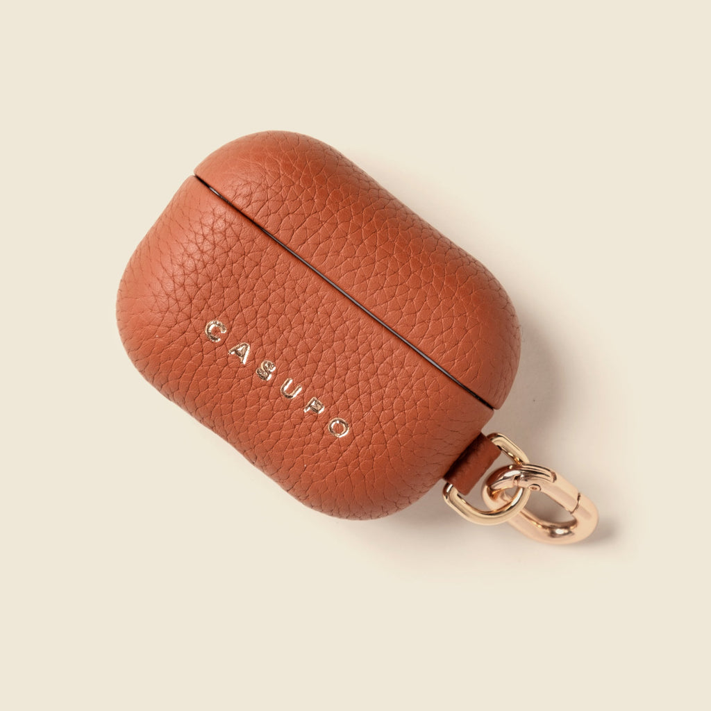 CASUPO Leather Airpod Case - Tan in - Small Leather Goods photo