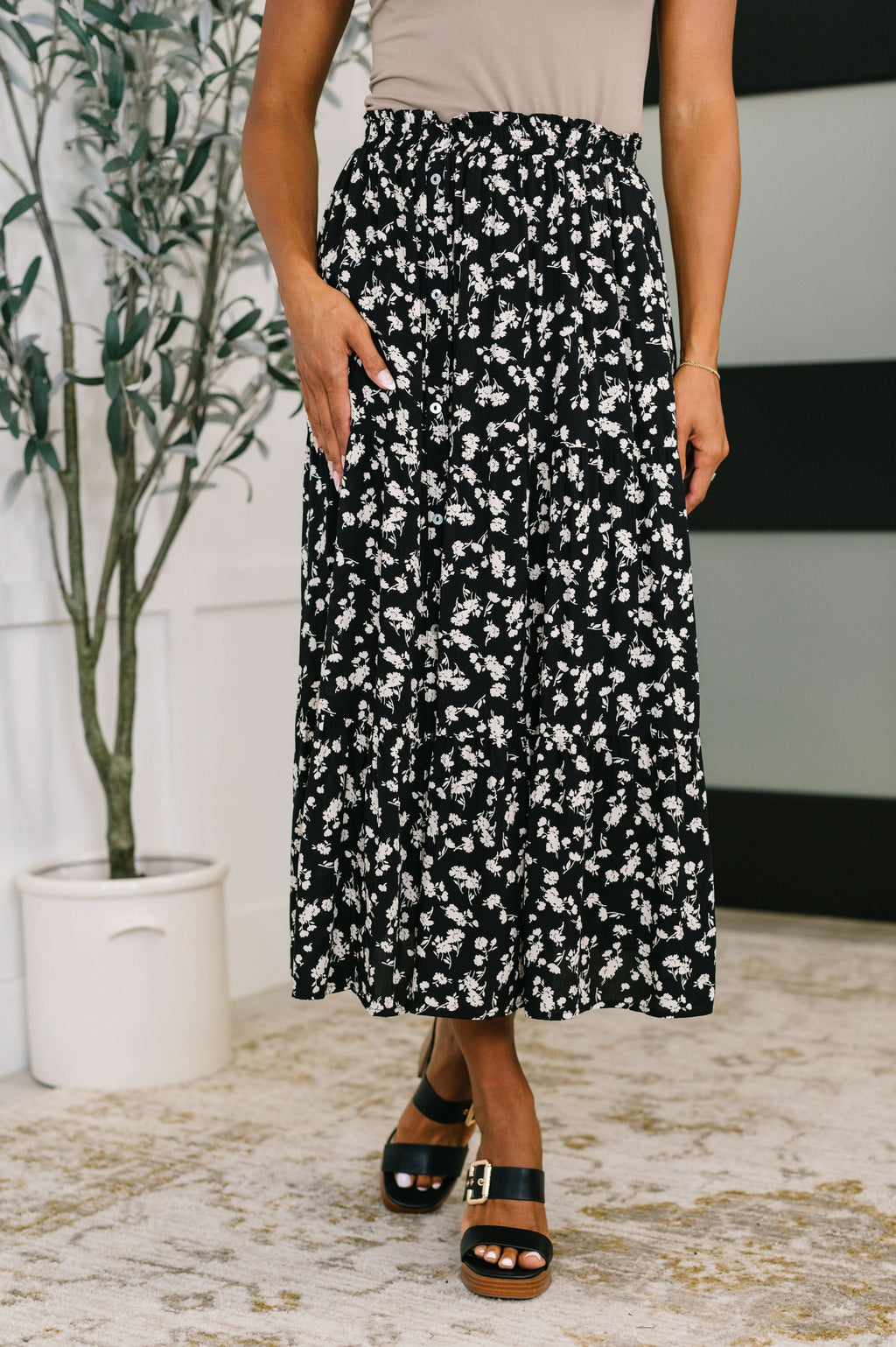 Fielding Flowers Floral Skirt in - Bottoms photo