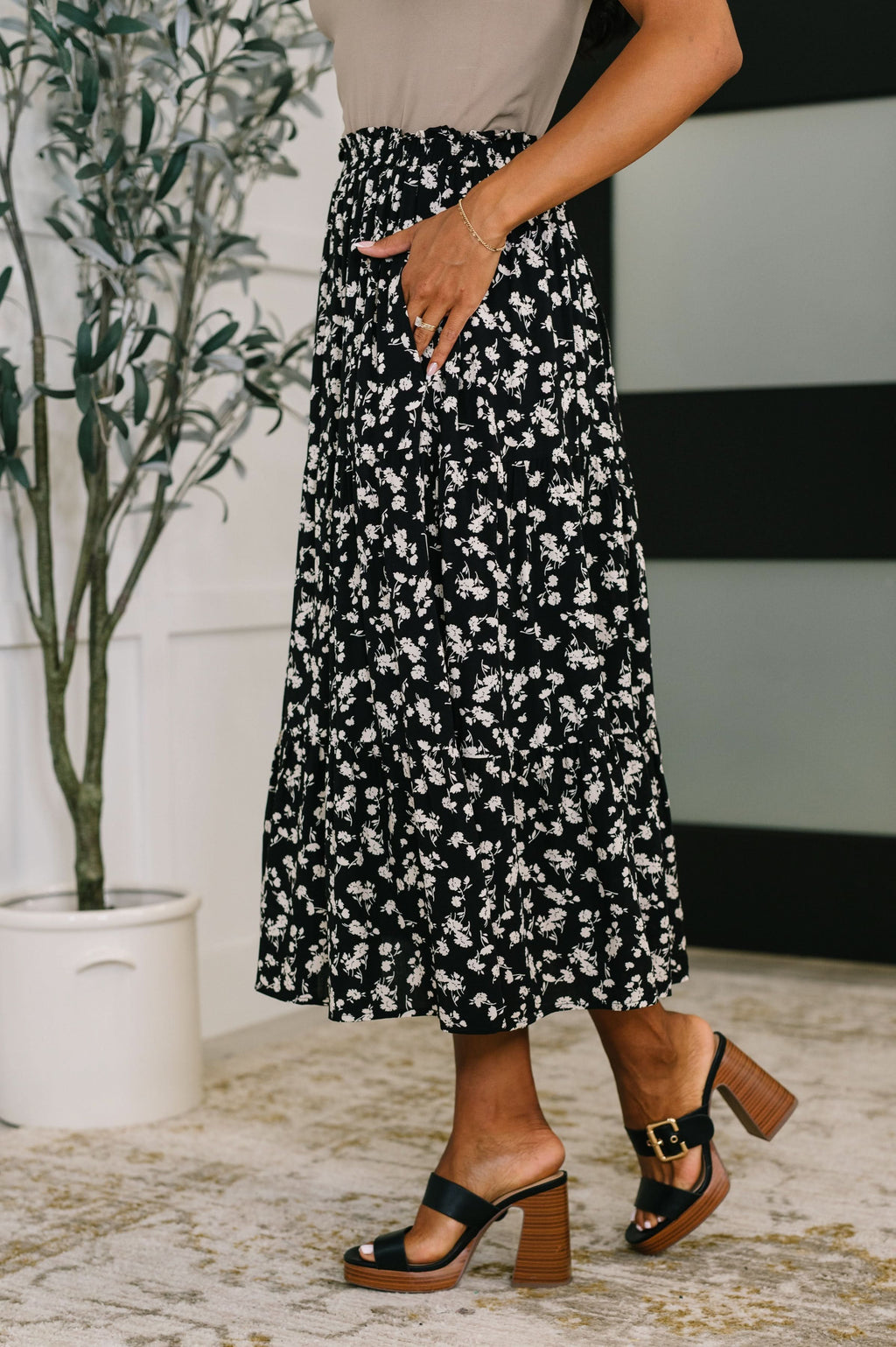 Fielding Flowers Floral Skirt in - Bottoms photo