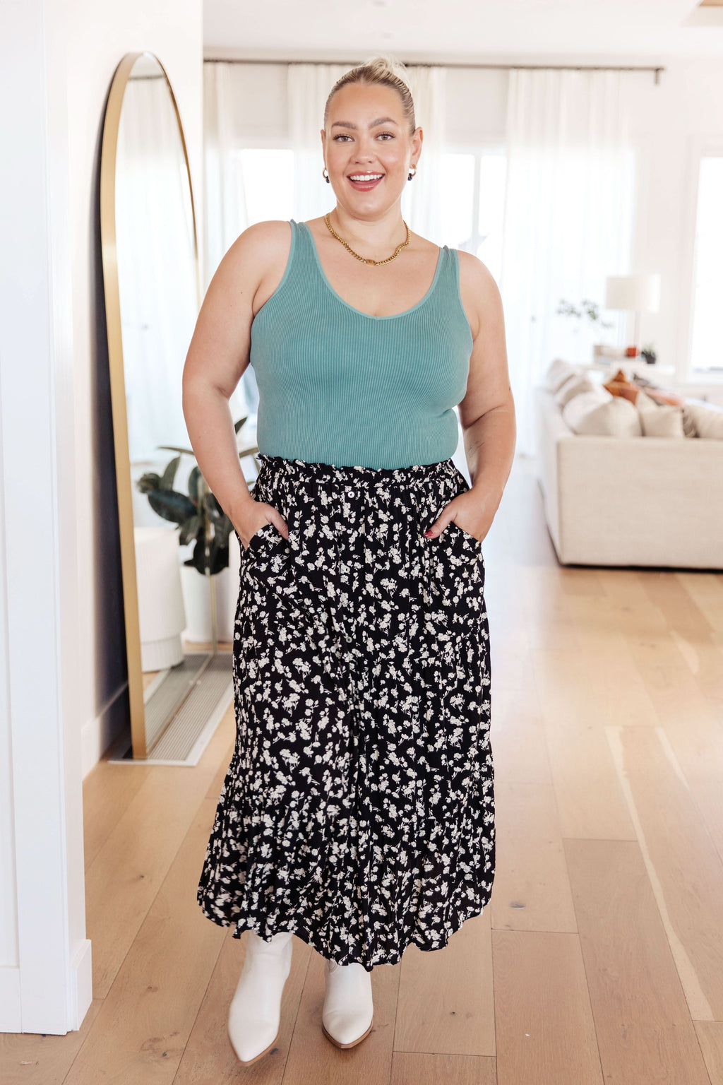 Fielding Flowers Floral Skirt in - Bottoms photo