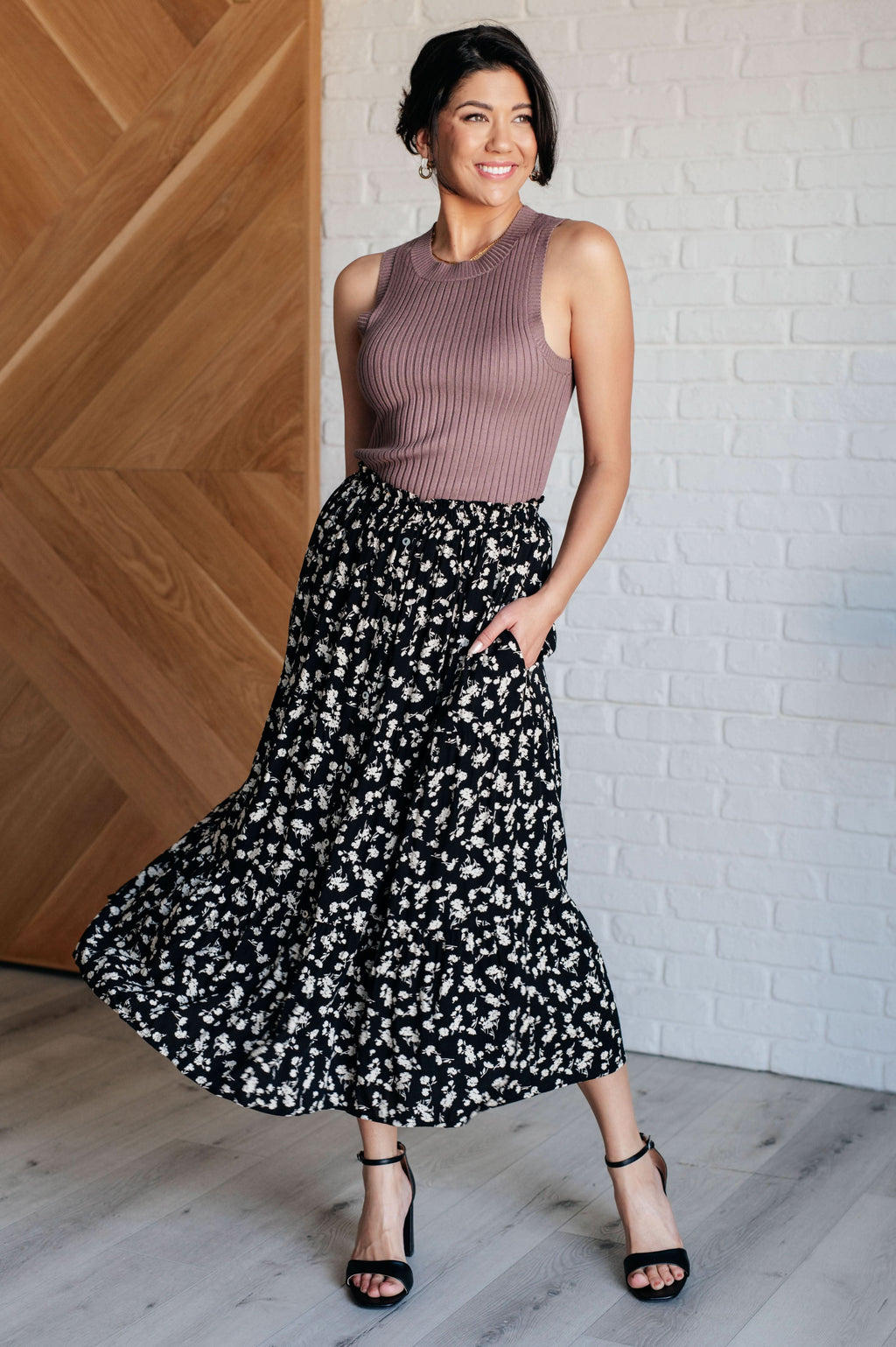Fielding Flowers Floral Skirt in - Bottoms photo