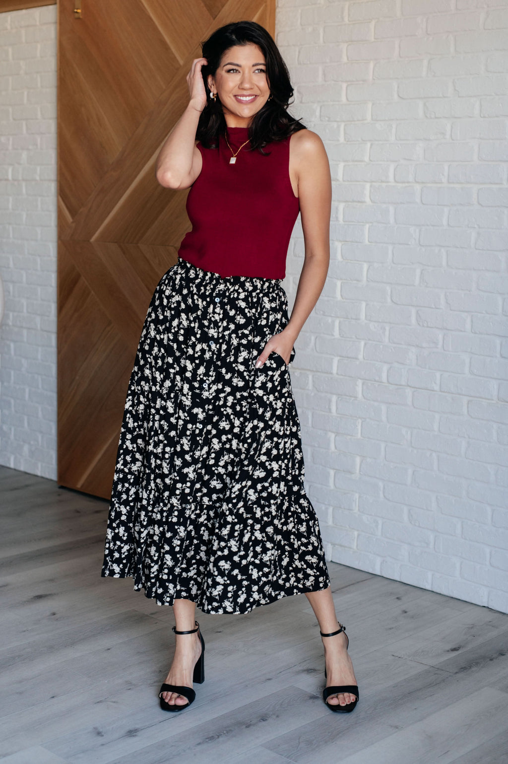 Fielding Flowers Floral Skirt in - Bottoms photo