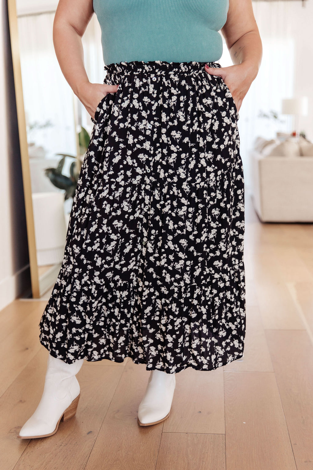 Fielding Flowers Floral Skirt in - Bottoms photo