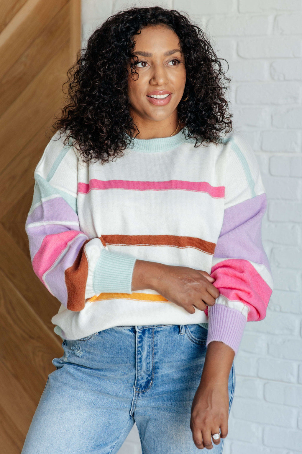 Flawless Features Striped Sweater - SwagglyLife Home & Fashion