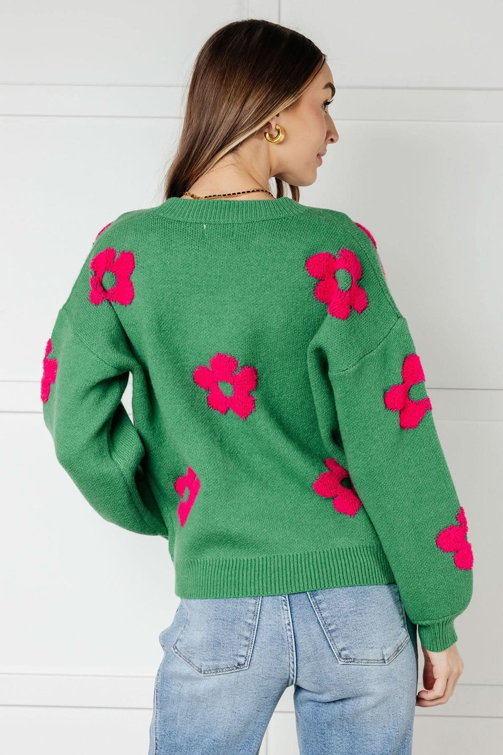 Follow Your Heart Drop Shoulder Sweater in - Tops photo
