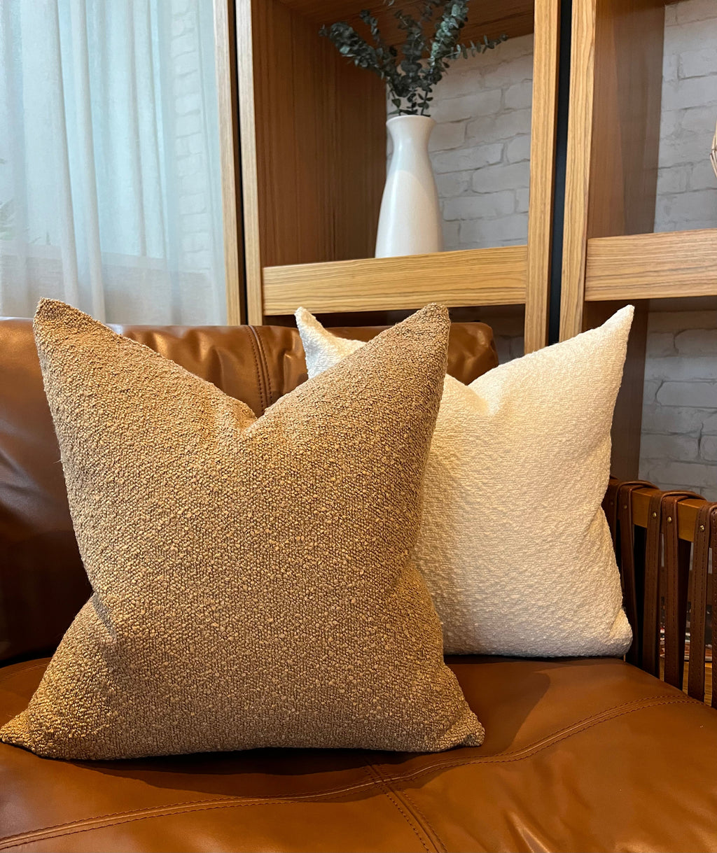 Valencia Pillow Cover in - Boucle Pillow Cover photo