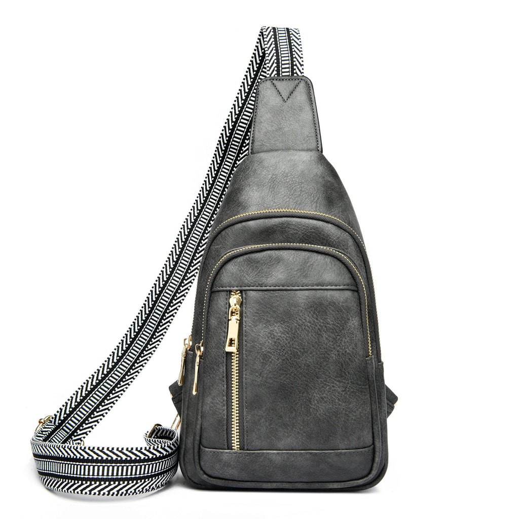 Genevive Sling Crossbody in Gray - photo