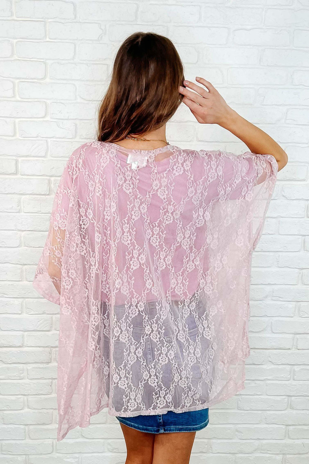 Good Days Ahead Lace Kimono In Mauve - SwagglyLife Home & Fashion
