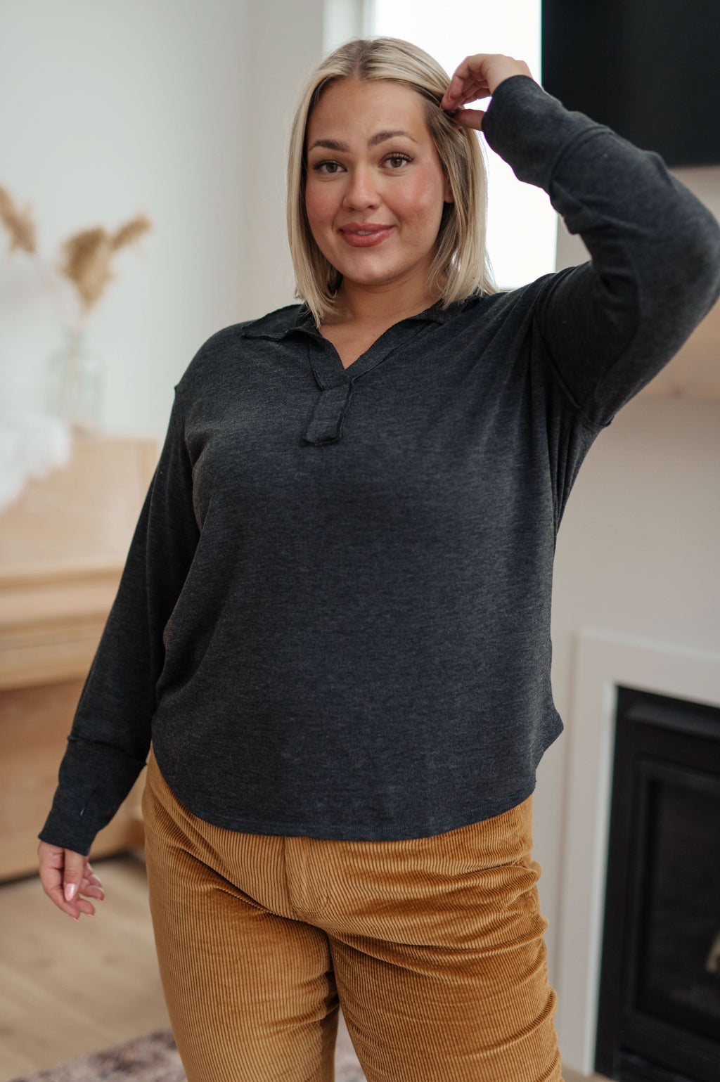 Good Luck Charm Long Sleeve Top in - Tops photo