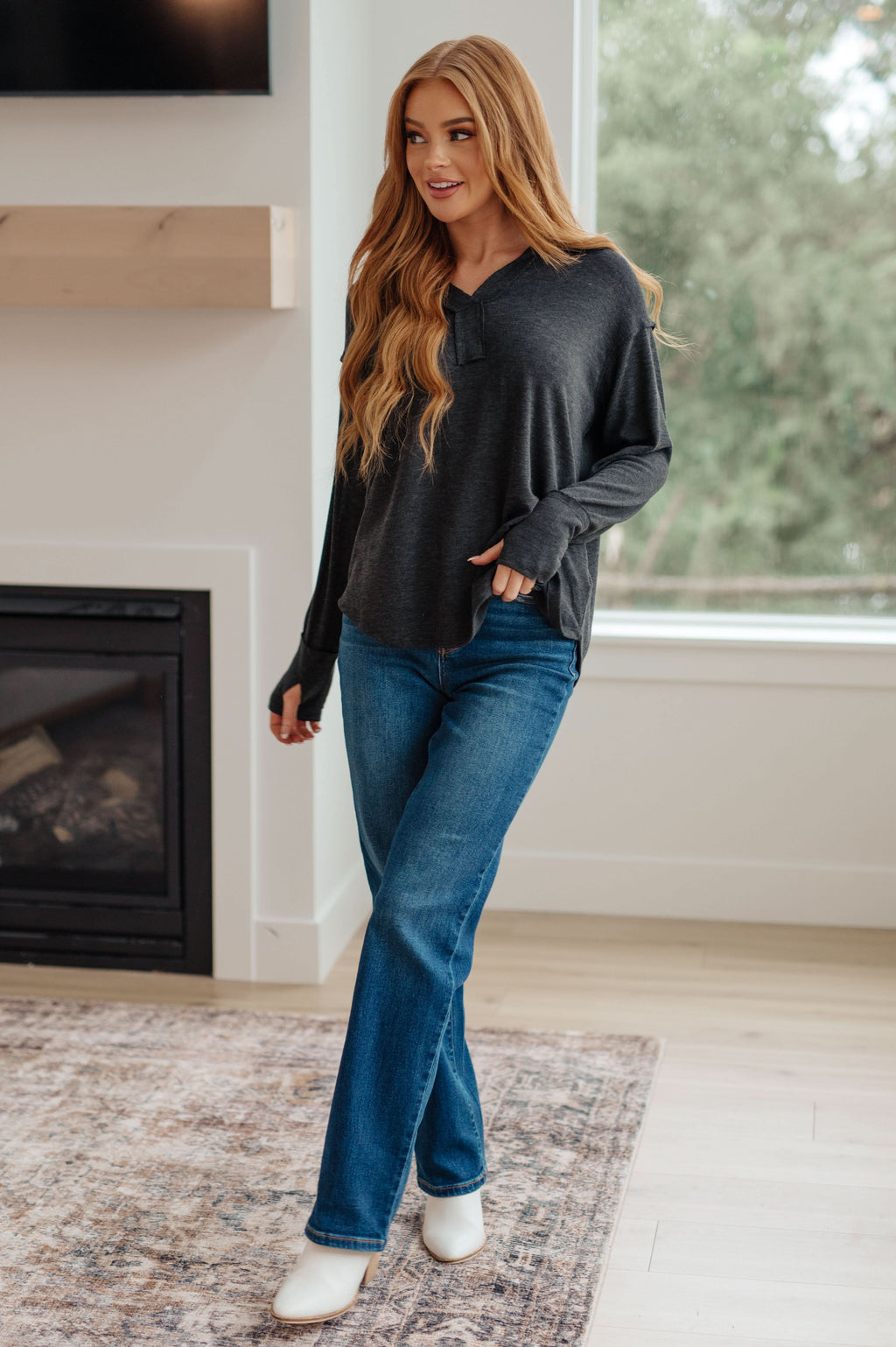 Good Luck Charm Long Sleeve Top in - Tops photo