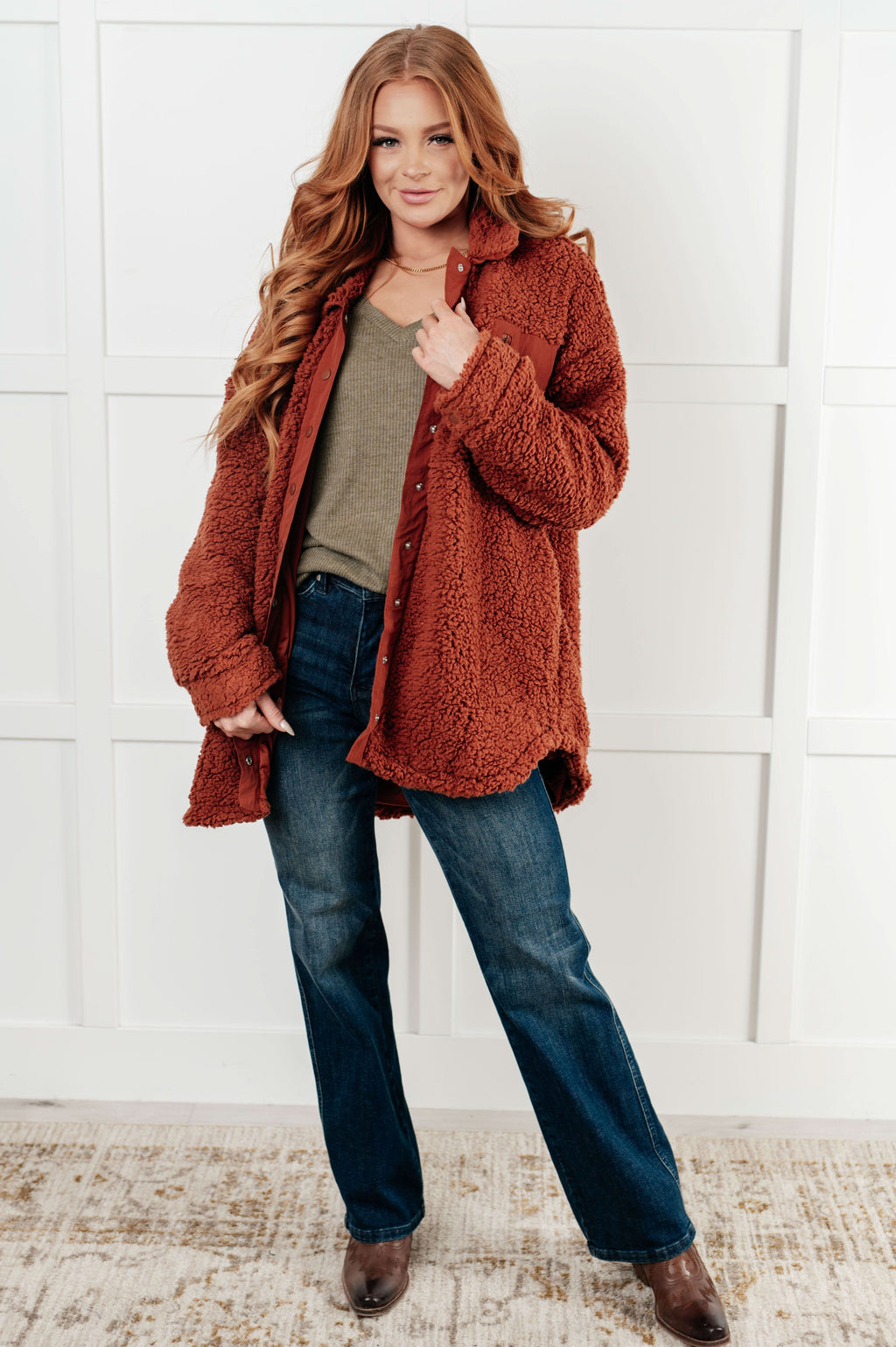 Growing Up Great Sherpa Jacket in - Layers photo