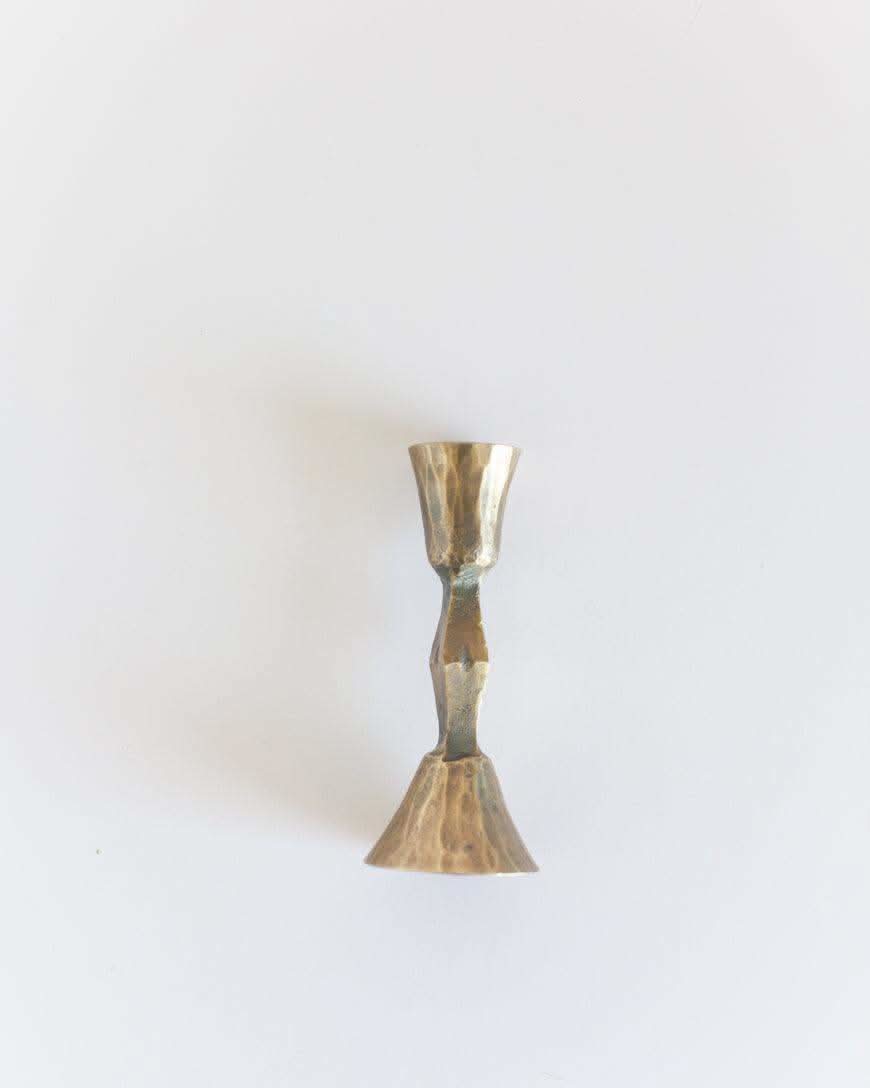 Low Diamond Hand-Forged Iron Candle Stand in - Candle Holder photo