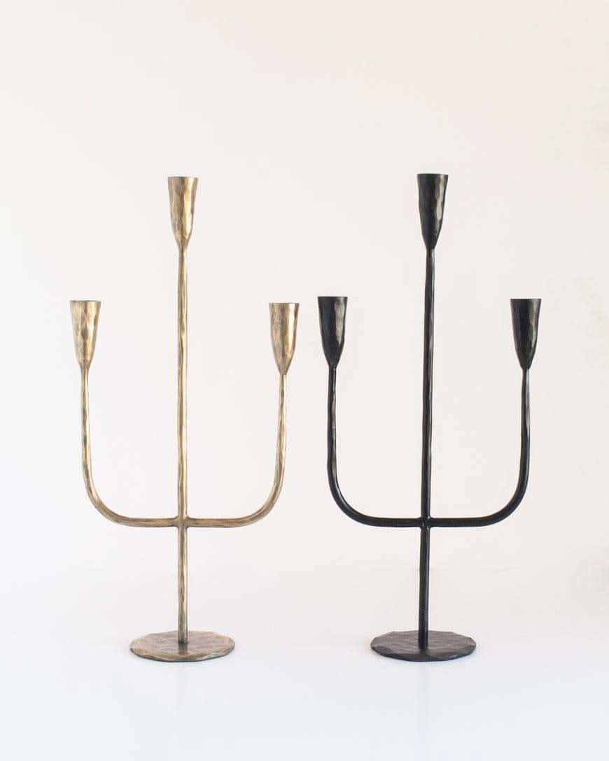 Hand-Forged Iron Candelabra - SwagglyLife Home & Fashion