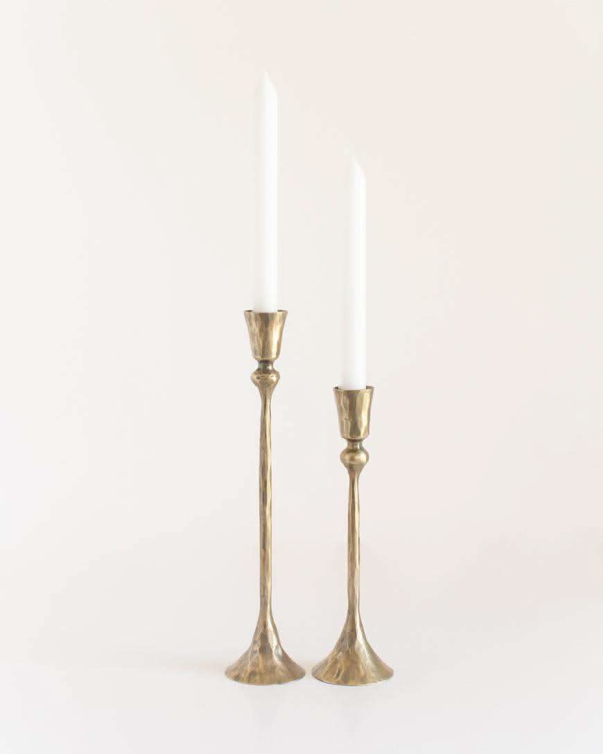 Gemini Hand-Forged Iron Candle Stands | Set of 2 in - Candle Holder photo